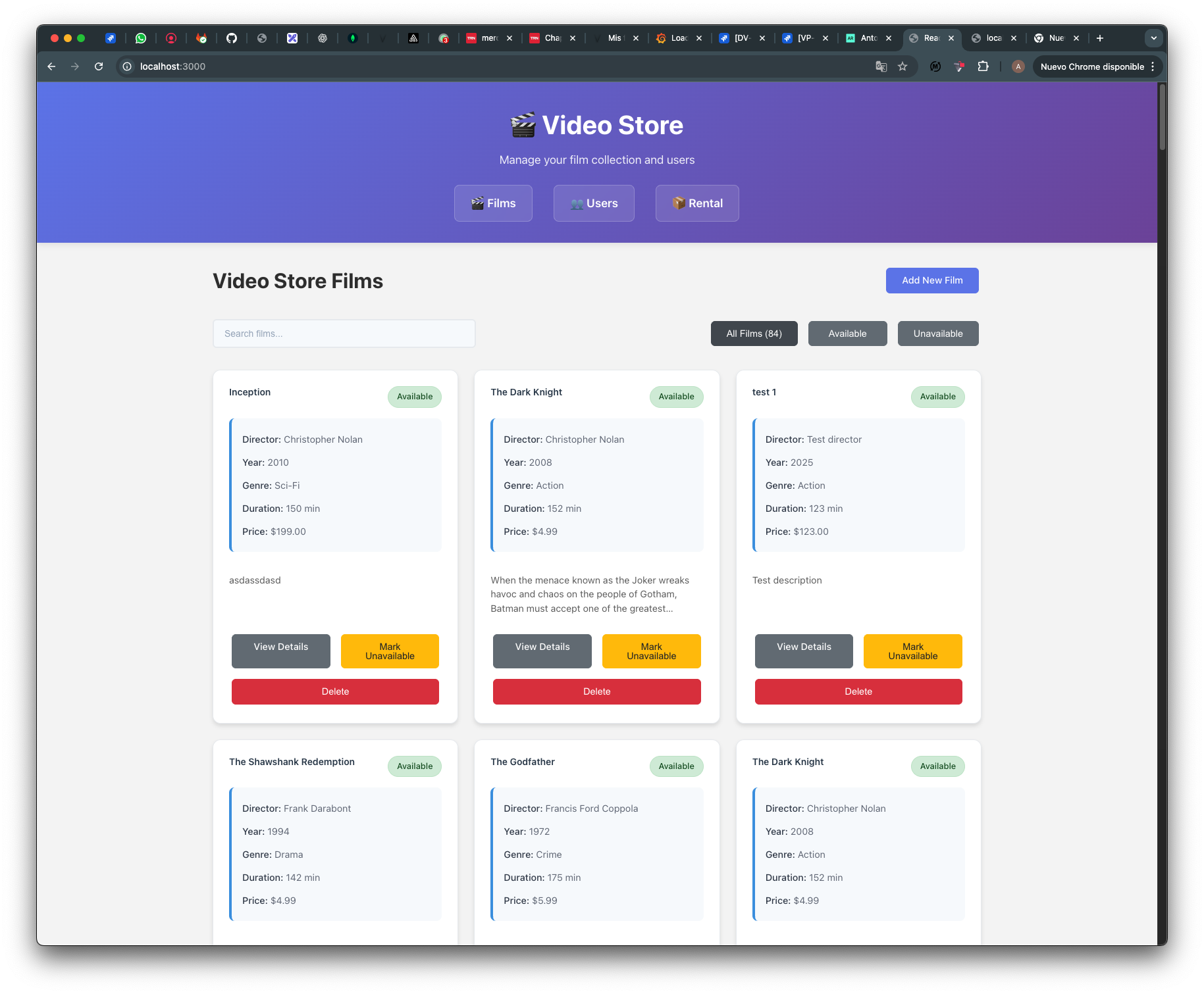Gestión de Videoclub